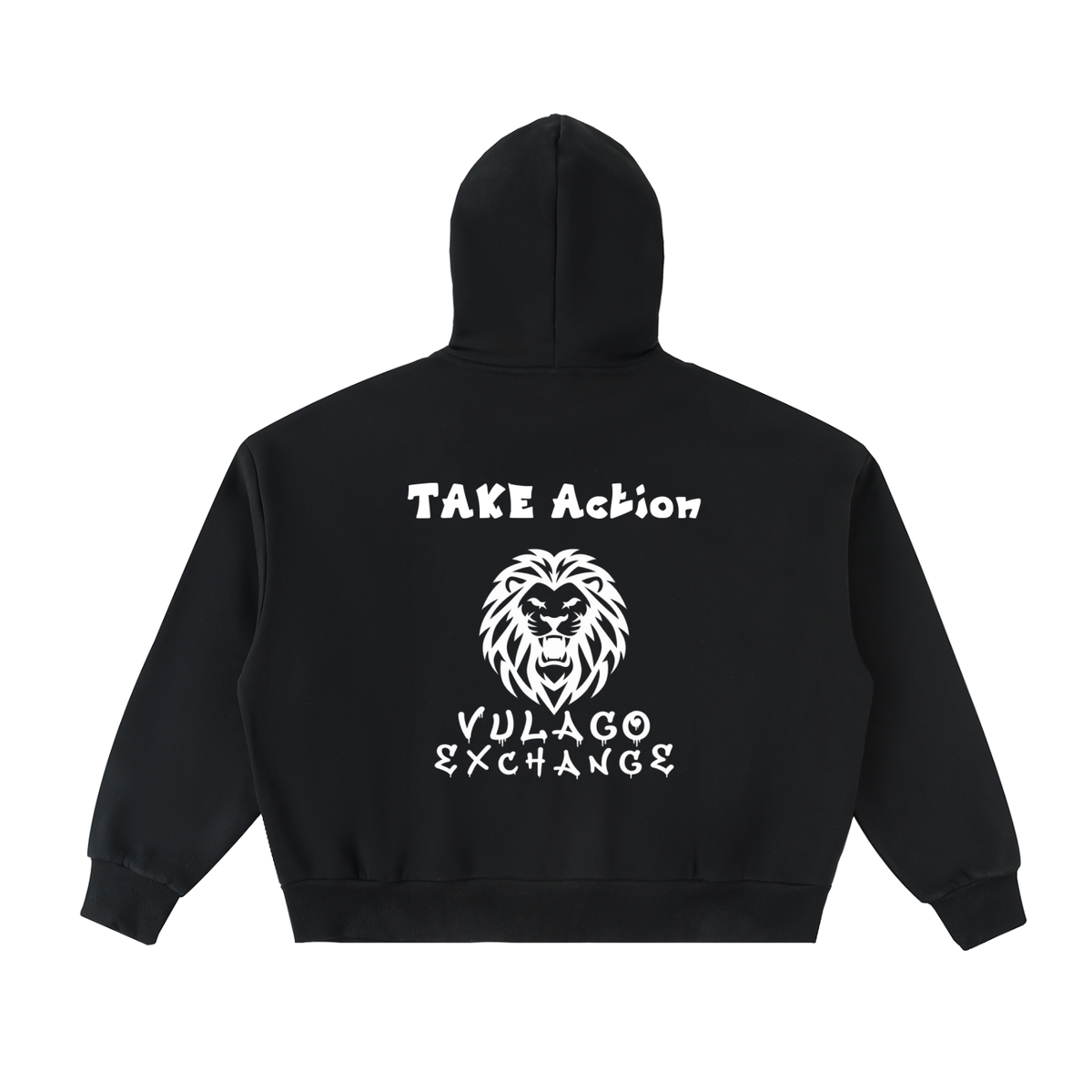 Fleeced Full-Zip Boxy Hoodie